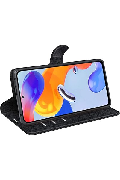 m.tk moveteck Xiaomi Redmi Note 11Pro 5g Compatible Case Full Containers Leather Textured Cover with Wallet Stand