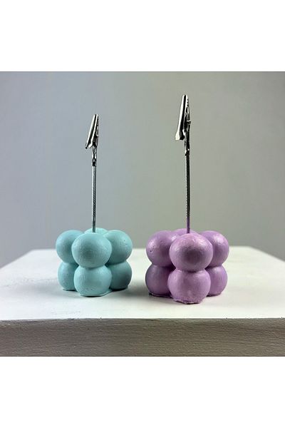 oasis decoration Bubble Note Holder Set of 2 ( Mint - Lilac )