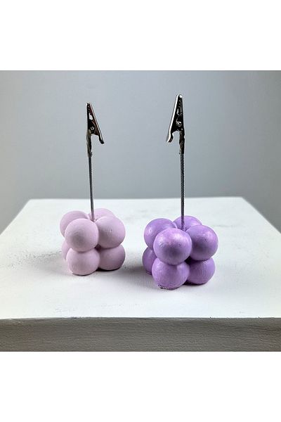 oasis decoration Bubble Note Holder Set of 2 ( Pink - Lilac )