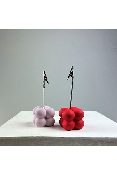 oasis decoration Bubble Note Holder Set of 2 (Pink-red)