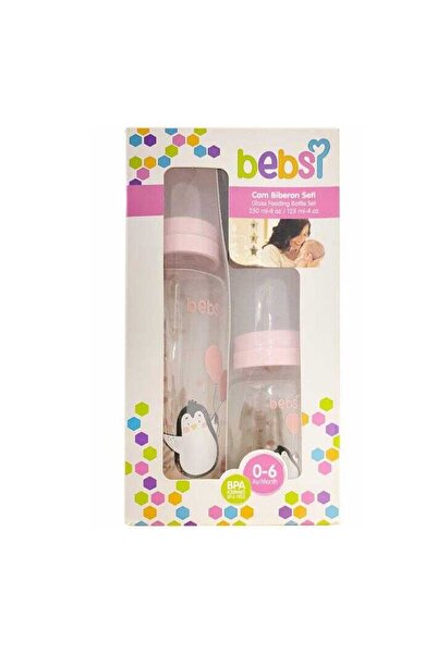 Bebsi Cam Biberon Seti 2'li Pembe (125 - 250 Ml)