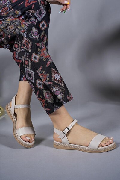 Riccon Női szandál0012058 Bézs bőr