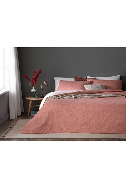 English Home Σετ Παπλωματοθήκη Daisy Krep Super King 260x220 εκ. Ροζ