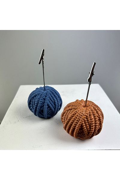 oasis decoration Yumak Note Holder Set of 2 (Oak - Gray Blue)
