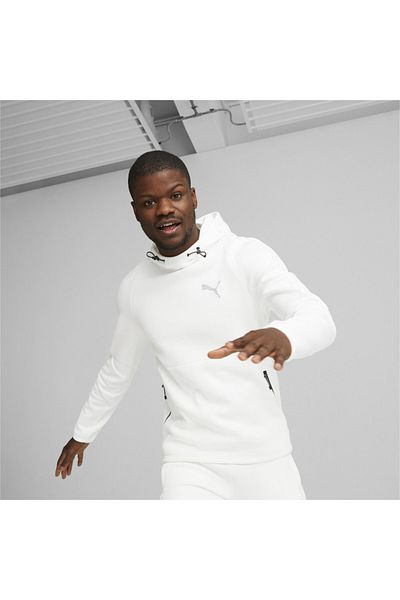 Puma Evostrıpe Hoodie Dk White