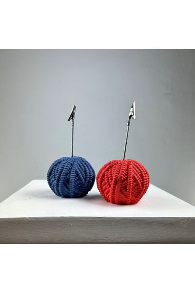 oasis decoration Yumak Note Holder Set of 2 ( Red - Gray Blue )