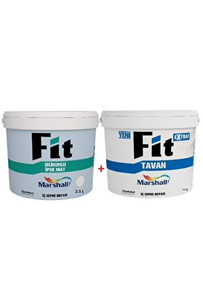 Marshall Fit Silikonlu Ipek Mat Iç Cephe Boyası 3.5 Kg Fit Tavan Boyası 3.5 Kg