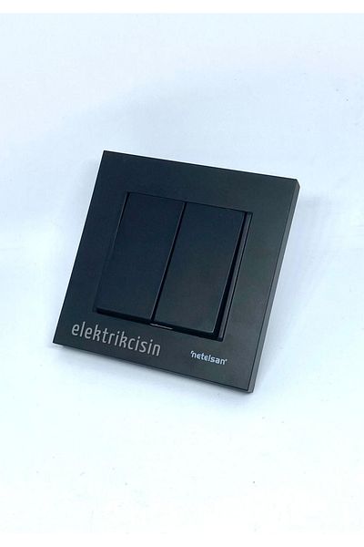 Netelsan Byobu Black Dual Switch - Commutator (Excluding Frame) 1 Piece