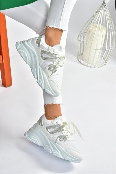 Fox Shoes P973016509 Fehér vastag talpú tornacipő sportcipő