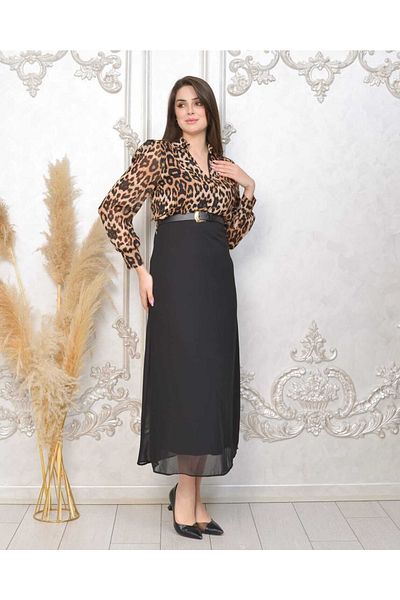 CİXAPLE Rochie cu imprimeu din sifon