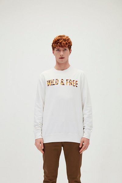 Bad Bear Wild Crewneck White