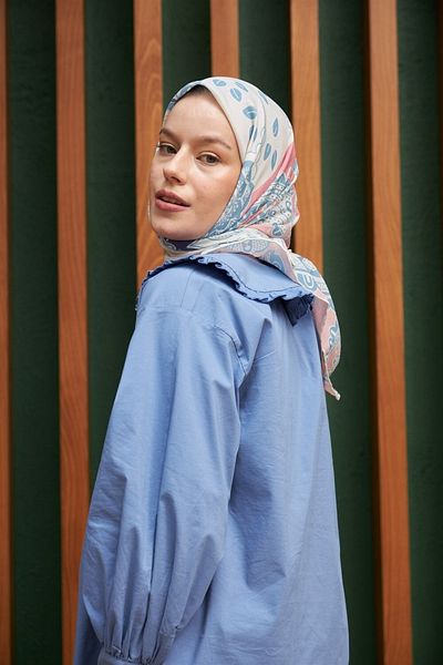 befashop Βαμβακερό κασκόλ - Ipekhan Sıla Pattern - Bfıhpe1071-09