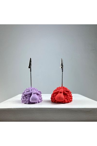 oasis decoration Lamb Note Holder Set of 2 (lilac - Coral)