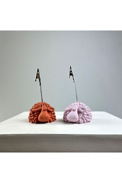 oasis decoration Lamb Note Holder Set of 2 (pink-terracota)
