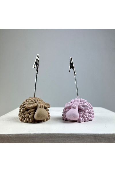 oasis decoration Lamb Note Holder Set of 2 (pink-paper bag)