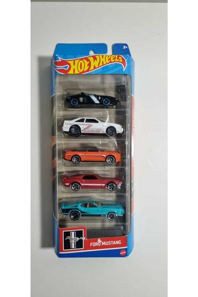 HOT WHEELS Hotwheels Mustang 5'li Araba Set