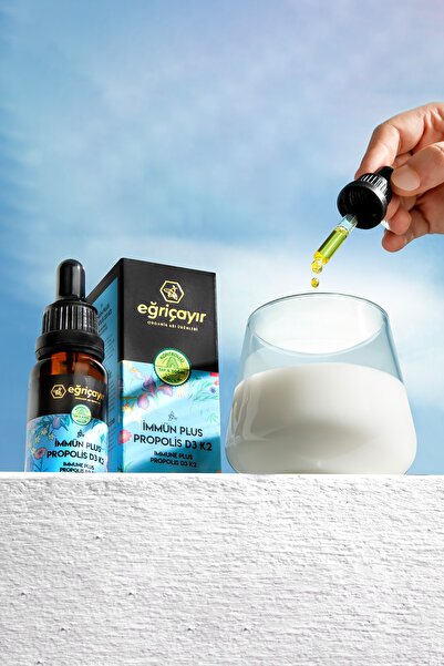 Eğriçayır Immünplus Propolis K2 and D3 Vitamin Supplementing Food 20 ml