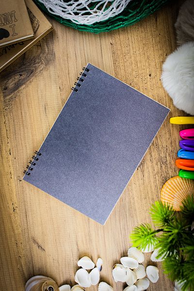 shopifav Black Covered Unlined Notebook - 14x20 Cm.50 Sheets 100 Sheets - Ivory Cream Color Paper