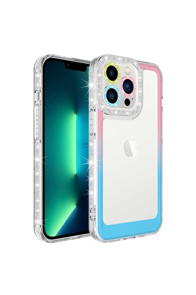 ZM STORE Apple iPhone 12 Pro Max Case Silvery and Color Transition Design Len...