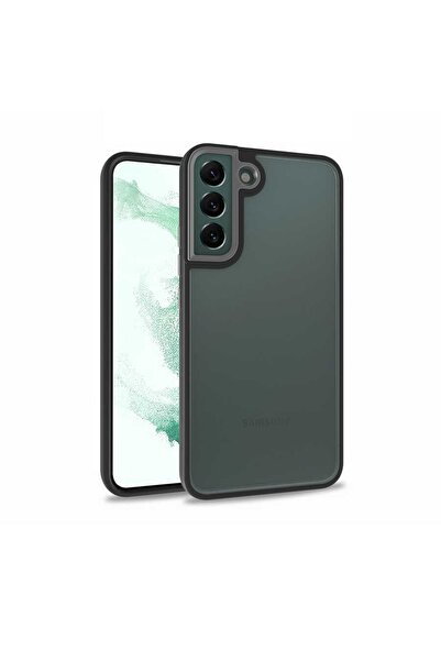 ZM STORE Samsung Galaxy S22 Plus Kılıf Kamera Çıkıntılı Arkası Şeffaf Kenarla...