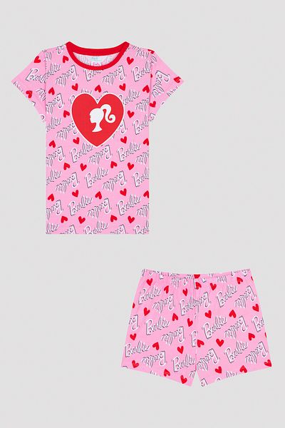 Penti Girl's Barbie Love Pajama Set-Barbie Collection