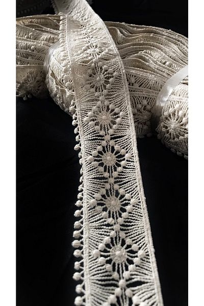 Ozpas Beige Lace Decorative Ribbon 4cm Width 5 Meters