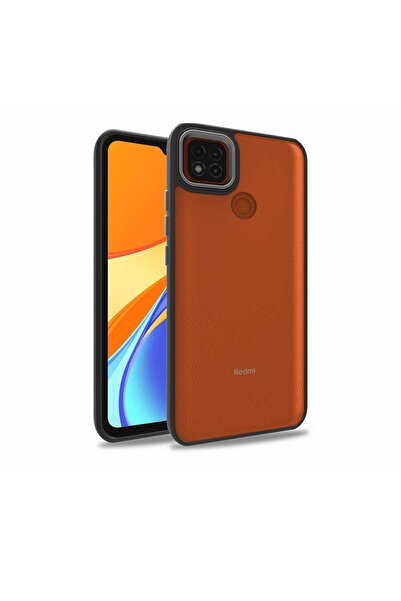 ZM STORE Xiaomi Redmi 9c Kılıf Kamera Çıkıntılı Arkası Şeffaf Kenarları Renkl...