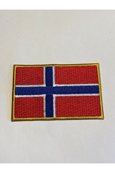 StüdyoÜmitTişört علم النرويج-رقعة علم النرويج-مسمار، مزيج، رقعة جينز