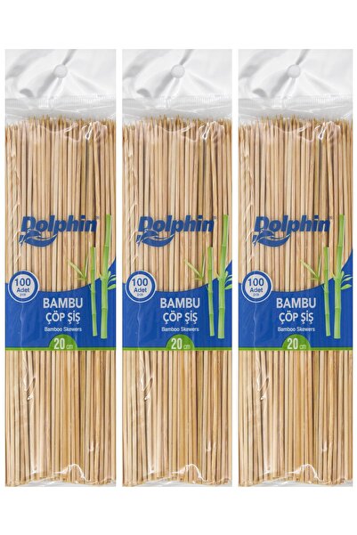 Yusuf Dirik YD Party Supplies Bambu Çöp Şiş 20 Cm 300 Adet ( Kurabiye,marshma...