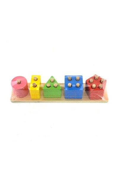 Generic Brand Wooden Geometric Shape Hollowed-Out-Z)
