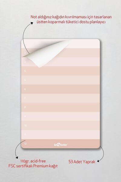 Le Color 3-Piece Desktop Planner Set Natural