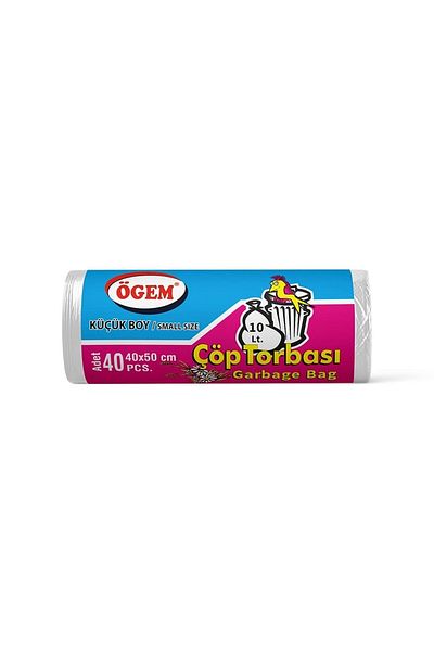 ÖGEM PLASTİK Wholesale Garbage Bag Small Size 40x50 Cm (1 Box, 50 Pieces)