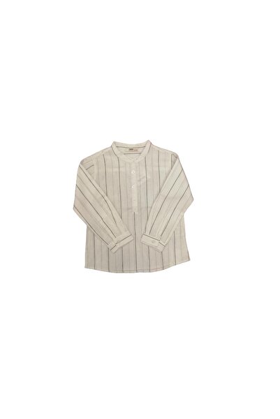 Çikoby Хлопчача сорочка в смужку з коміром-стійкою