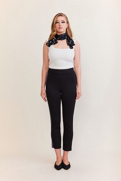VERDA Stripe Detailed Trousers