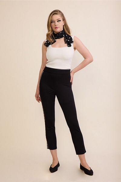 VERDA Stripe Detailed Trousers
