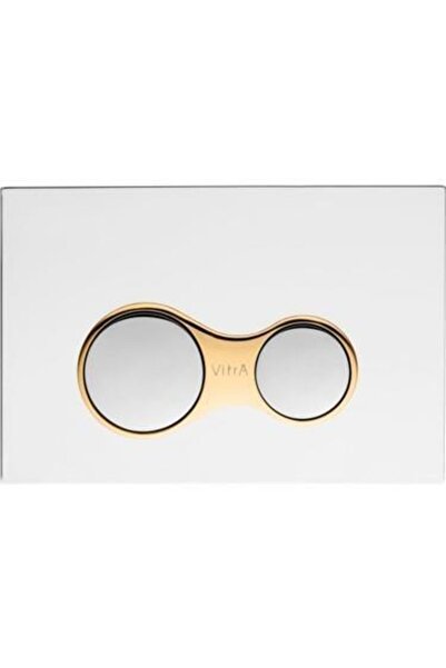 VitrA 740-0422 Sirius Kumanda Krom Paneli Parlak Altın Cerceveli