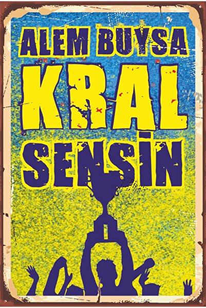 Hayat Poster Galben bleumarin echipa de fotbal Fan World Buysa You Are The Ki...
