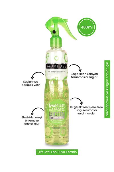 Morfose 2X400Ml 2in1 Biotin Hair Booster Blow Dry Water