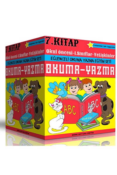 Enine Boyuna Eğitim مجموعة التدريب على القراءة والكتابة (7 كتب حلزونية)