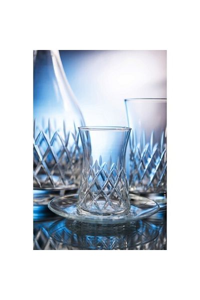 KCD Delux Plain 6-Person 12 Piece Tea Cup Set