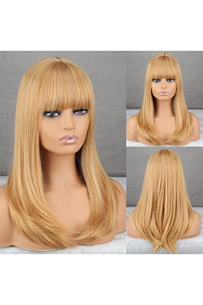 Fenomen Peruk Πολυτελής Καραμέλα ίσια περούκα με καρφίτσα