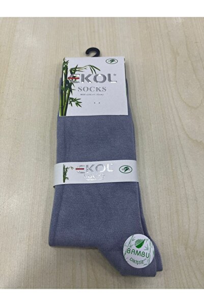 EKOL SOCK'S Мъжки сиви бамбукови чорапи, 6 чифта