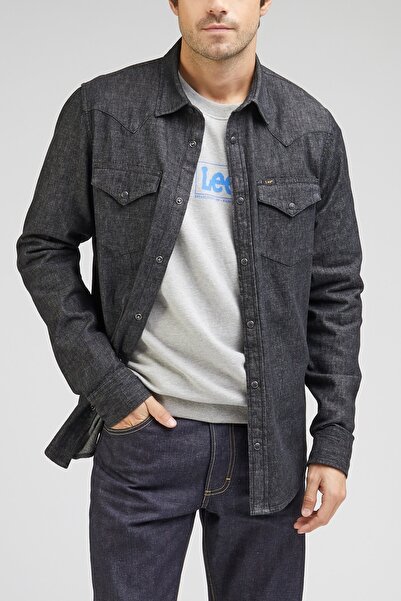 Lee Regular Fit Normal Kesim %100 Pamuk Uzun Kollu Jean Kot Gömlek