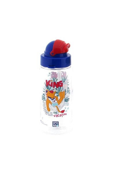 Gıpta Fun Tritan Water Bottle with Straw 500 Cc Blue