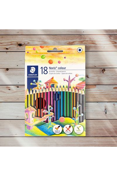 Staedtler طلاء جاف نوريس 18 لون إنتاج ألماني الأولقلم طلاء من الدرجة