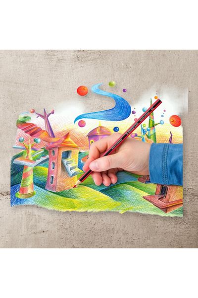 Staedtler طلاء جاف نوريس 18 لون إنتاج ألماني الأولقلم طلاء من الدرجة