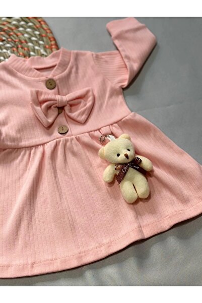 Burak Seasonal Baby Dress with Teddy Bear