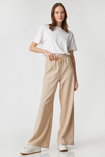 Koton Women's Beige Sweatpants 3SAK30007EK