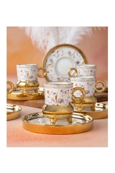 ACAR Kaı21.0164 Porcelain Coffee Cup Set of 6