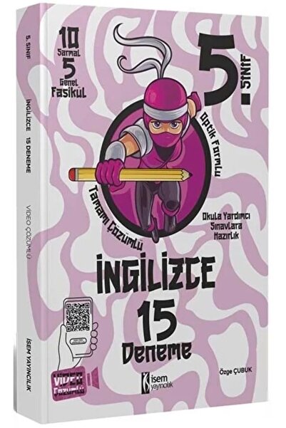 İsem Yayınları 5.sınıf Ingilizce Branş Deneme 15li 2023